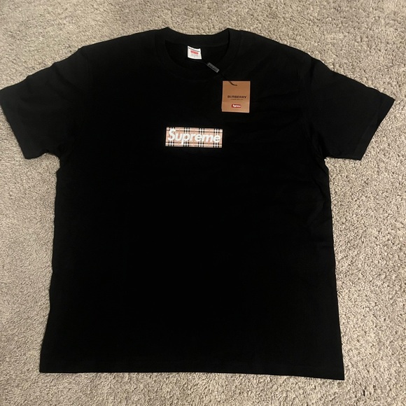 Supreme Burberry Box Logo Tee - Picture 1 of 4